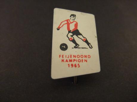 Feijenoord voetbalclub Rotterdam kampioen 1965